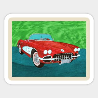 1960 Corvette Sticker